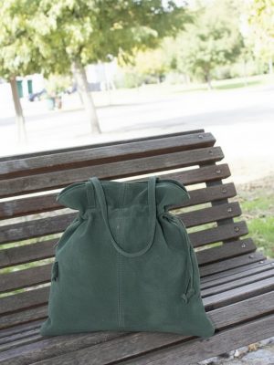 BOLSO PIEL ANTE FRUNCE