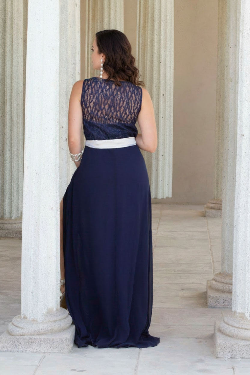 VESTIDO ESCOTE ENCAJE - Imagen 2