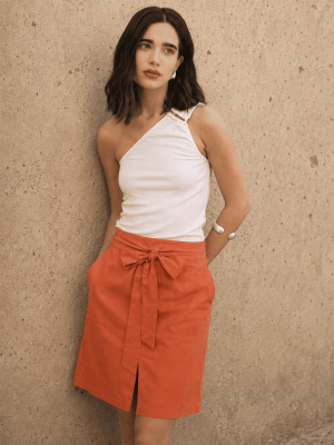 FALDA RECTA CINTURON