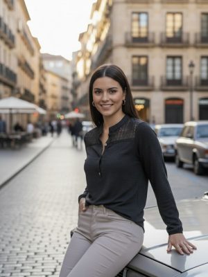 BLUSA CANESÚ TROQUELADO