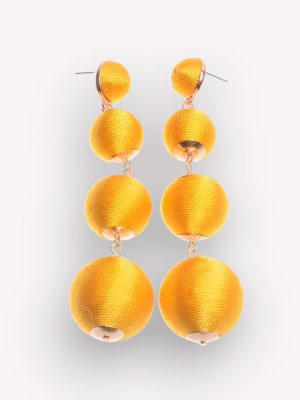 PENDIENTES BOLAS DE HILO