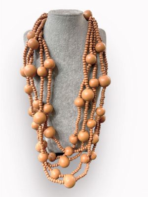 COLLAR MADERA BOLAS