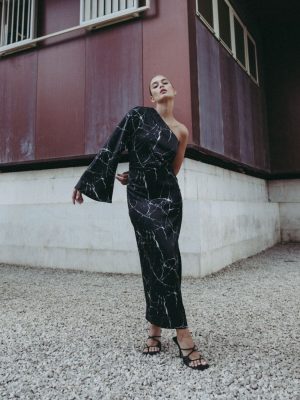 VESTIDO ESTAMPADO MARMOL