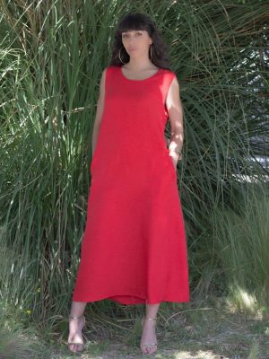 VESTIDO LARGO LINO