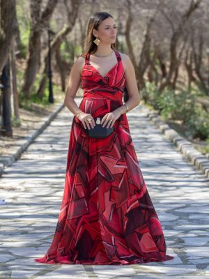VESTIDO GASA ESTAMPADO