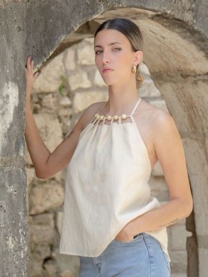 TOP HALTER BOLAS MADERA