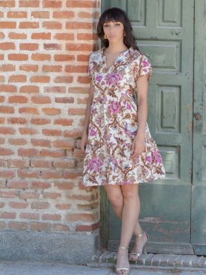 VESTIDO CORTO ESTAMPADO