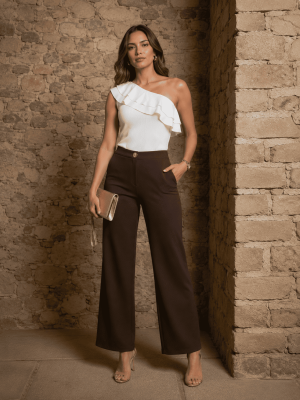 PANTALON PATA ANCHA GOMA