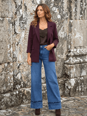 BLAZER ELASTICA CORTE RECTO