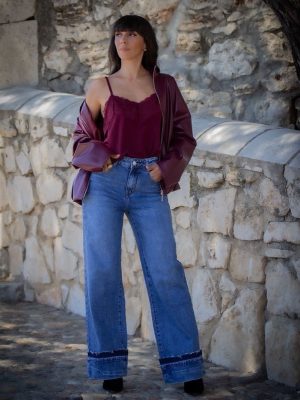 JEANS VUELTA DESHILACHADA